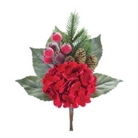 Ramo Vara Pino con Magnolia Roja